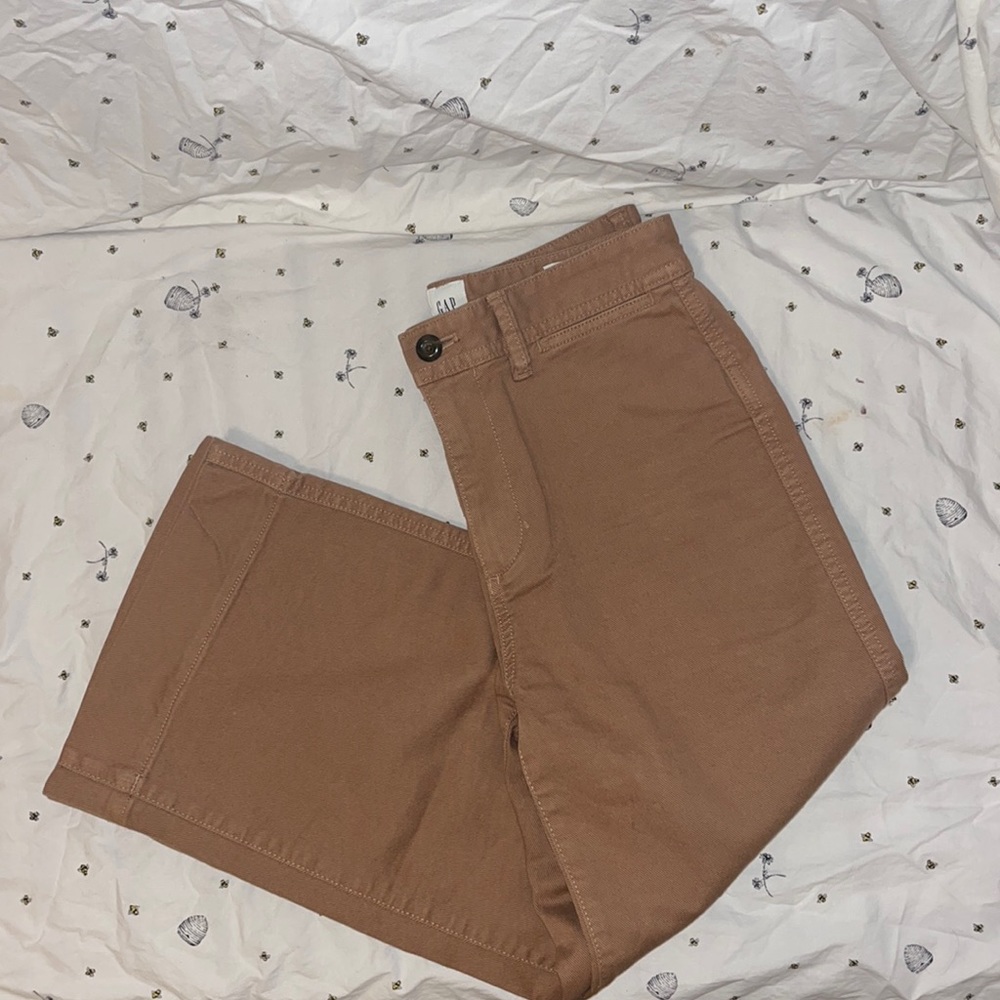 Gap high rise wide leg crop